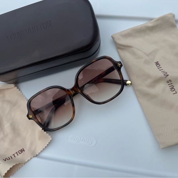 Louis Vuitton Brown Oversized Sunglasses - Picture 6 of 13